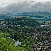Blick zum Schloss über die Stadt Blick zum Schloss über die Stadt