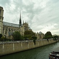 Notre Dame von südl. Seine Ufer Notre Dame von südl. Seine Ufer