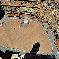 Blick vom Campanile  Siena
