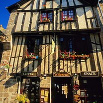 Dinan: Fachwerkhaus u. Creperie Fachwerkhaus Creperie