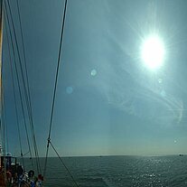 Panoramaaufnahme beim Segeln Panoramaaufnahme beim Segeln