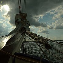 Klüvernetz Wetterstimmung Einfahrt Schlei Klüvernetz Wetterstimmung Einfahrt Schlei