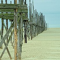 Landungssteg am Westende zu Texel Landungssteg am Westende zu Texel