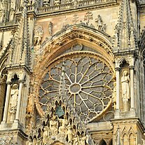 Kathedrale von Reims Frontrosette Kathedrale von Reims Frontrosette