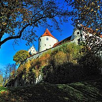 Füssener Burg vom Burggraben Füssener Burg vom Burggraben