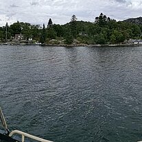 Panorama in der Bucht von Ådnøy