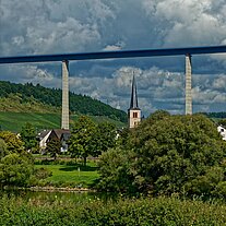 Hochmoselbrücke E42 bei Rachtig