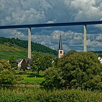 Hochmoselbrücke E42 bei Rachtig Hochmoselbrücke E42 bei Rachtig