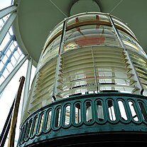 die Fresnellinsen im Leuchtturm die Fresnellinsen im Leuchtturm