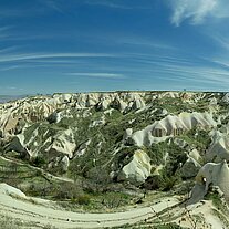 Panorama Taubental von Uchisar