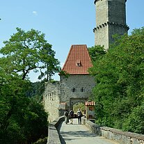 Pisek-Tor mit dem Übergang Pisek-Tor mit dem Übergang