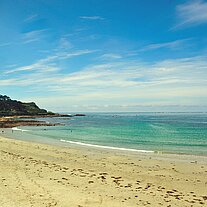 Vazon Bay im Norden Guernseys Vazon Bay im Norden Guernseys