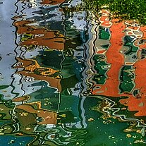 Spiegelung Hafen Staad