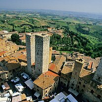 San Gimignano von oben San Gimignano von oben