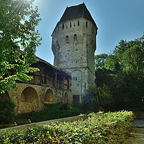 einer der Stadttürme von Schäßburg