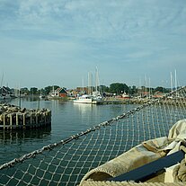 im Hafen von Klintholm im Hafen von Klintholm